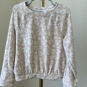 Cat & Jack Girls Leopard Print Sweater